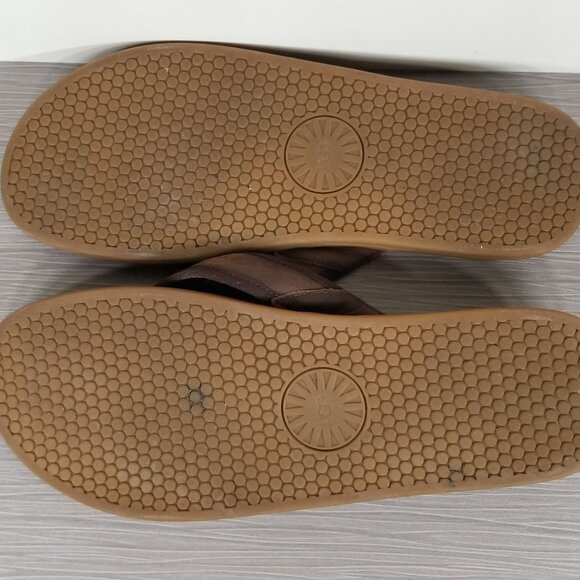UGG Seaside Flip Flop, Chestnut, Mens Size 11 M / 44.5 - Picture 7 of 10
